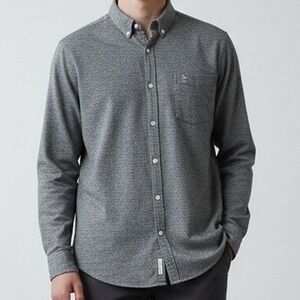 Original Penguin Mens XL Gray Heathered Long Sleeve Shirt classic heritage